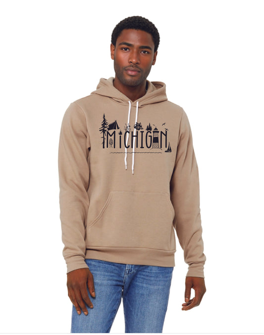 Michigan Woods + Water Unisex Hoodie
