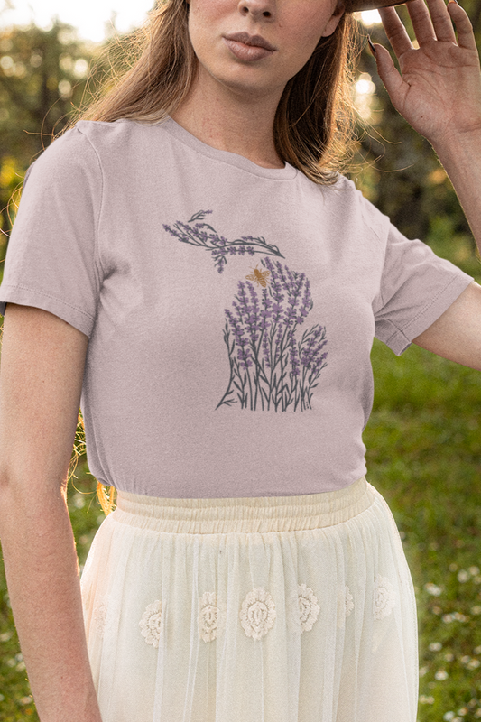 Michigan Lavender Fields Unisex Tee
