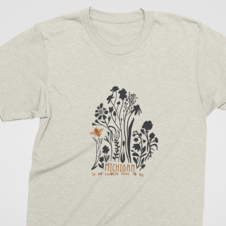 Michigan is My Favorite Place to Bee Unisex Tee