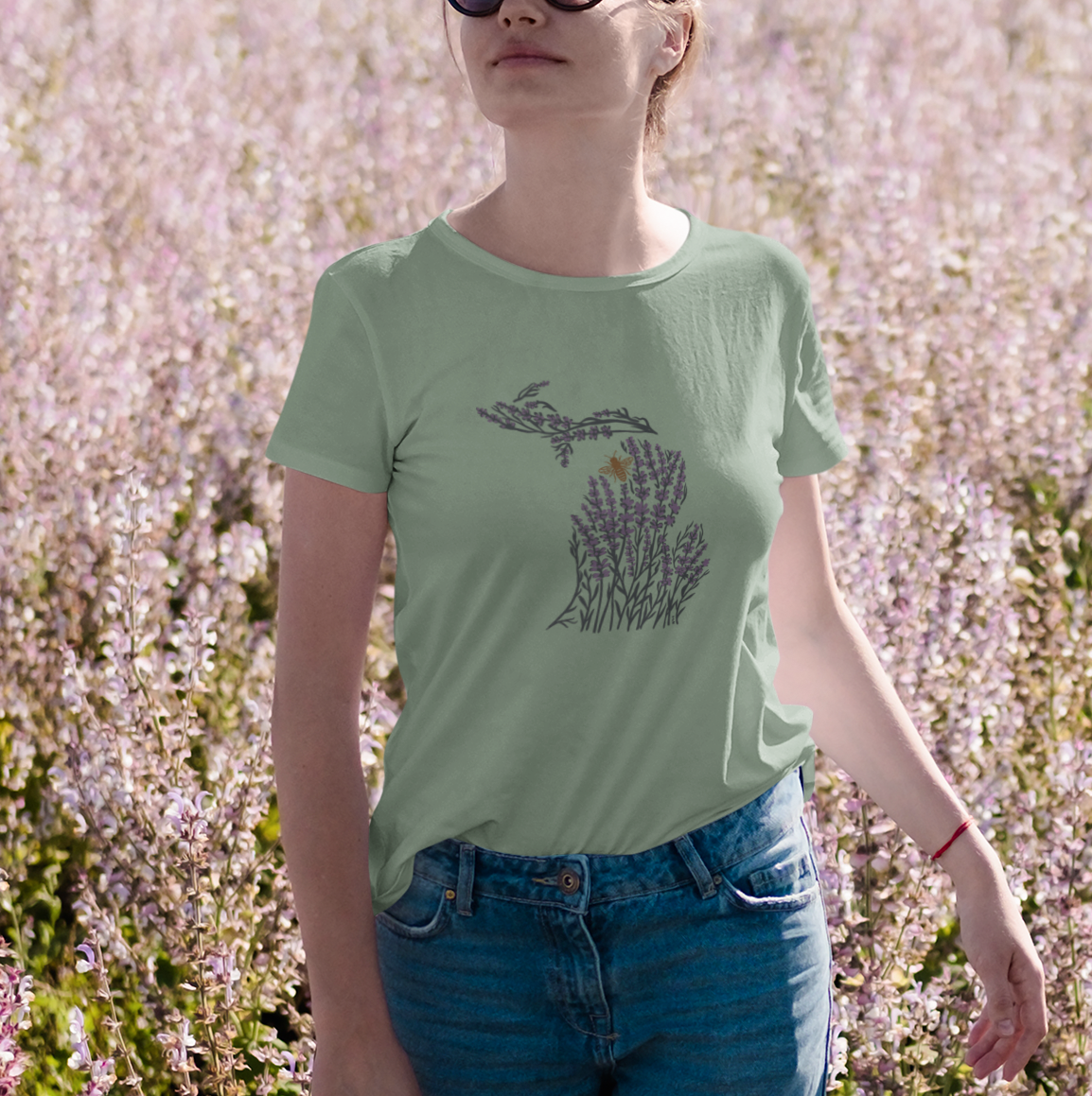 Michigan Lavender Fields Unisex Tee