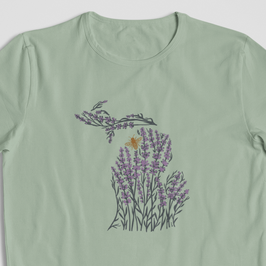 Michigan Lavender Fields Unisex Tee