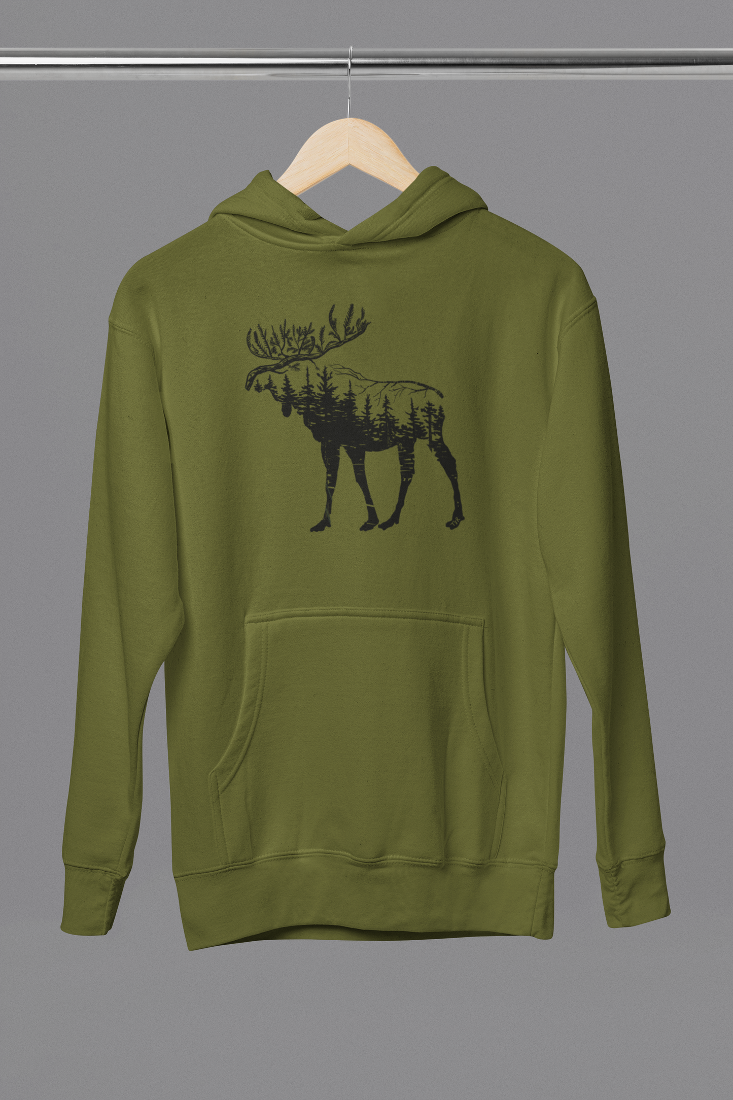 Woodland Moose Hoodie.